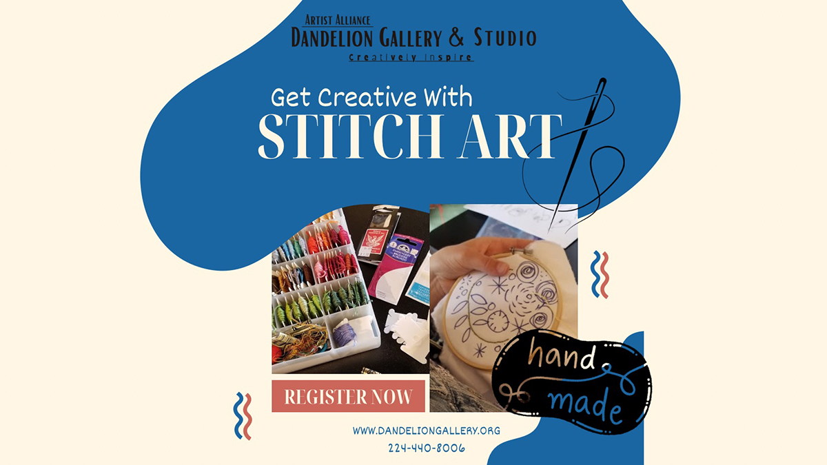 Slow Stitch Art Workshop at Dandelion Gallery and Studio